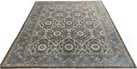 Chobi Brown Hand Knotted 80 X 102 Area Rug 700-146737 Image 1