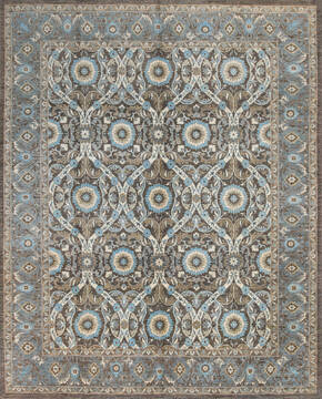 Chobi Brown Hand Knotted 8'0" X 10'2"  Area Rug 700-146737