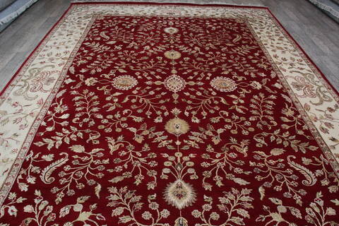 Jaipur Red Hand Knotted 911 X 1311 Area Rug 905-146738 Image 10