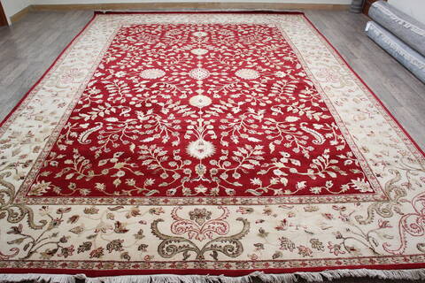 Jaipur Red Hand Knotted 911 X 1311 Area Rug 905-146738 Image 1
