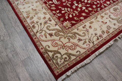 Jaipur Red Hand Knotted 911 X 1311 Area Rug 905-146738 Image 4