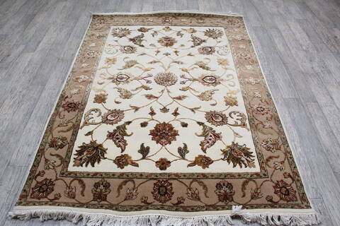 Jaipur White Hand Knotted 411 X 610 Area Rug 905-146739 Image 1