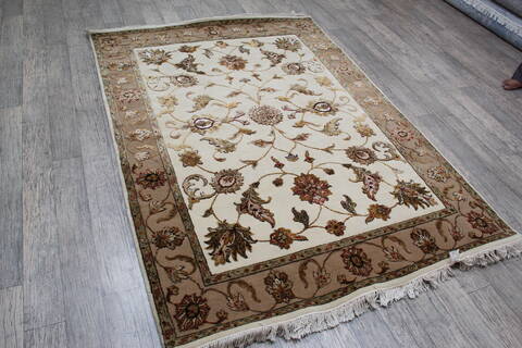 Jaipur White Hand Knotted 411 X 610 Area Rug 905-146739 Image 2