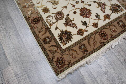 Jaipur White Hand Knotted 411 X 610 Area Rug 905-146739 Image 4