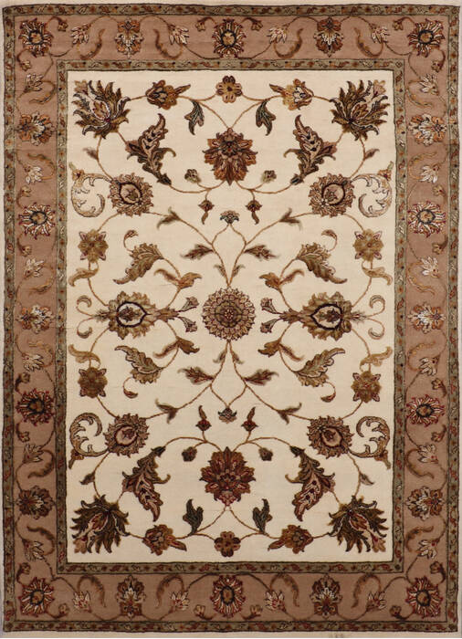 Jaipur White Hand Knotted 411 X 610 Area Rug 905-146739 Image 0