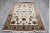 Jaipur White Hand Knotted 411 X 610  Area Rug 905-146739 Thumb 1
