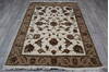 Jaipur White Hand Knotted 411 X 610  Area Rug 905-146739 Thumb 6