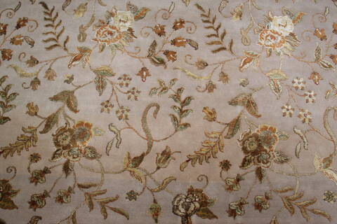 Jaipur Beige Round Hand Knotted 910 X 100 Area Rug 905-146743 Image 4