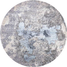 Jaipur Grey Round Hand Knotted 8'1" X 8'1"  Area Rug 905-146744