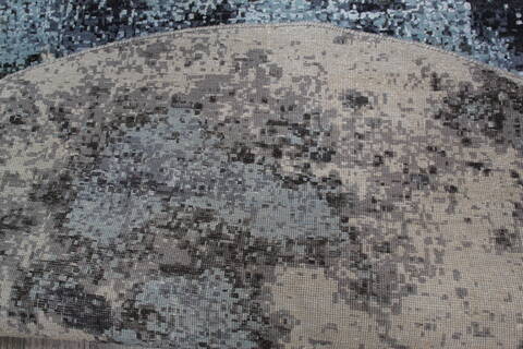 Jaipur White Round Hand Knotted 79 X 79 Area Rug 905-146745 Image 6