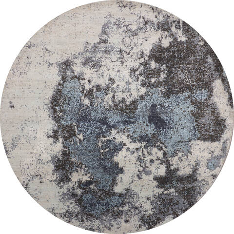 Jaipur White Round Hand Knotted 711 X 80 Area Rug 905-146746 Image 0