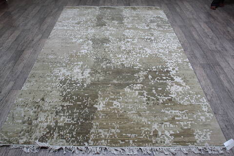 Jaipur Green Hand Knotted 60 X 92 Area Rug 905-146747 Image 1