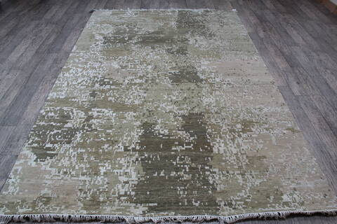 Jaipur Green Hand Knotted 60 X 92 Area Rug 905-146747 Image 5