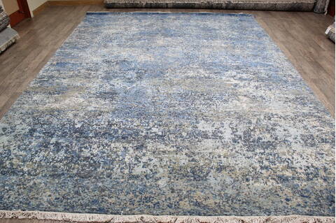Jaipur Blue Hand Knotted 90 X 120 Area Rug 905-146753 Image 1