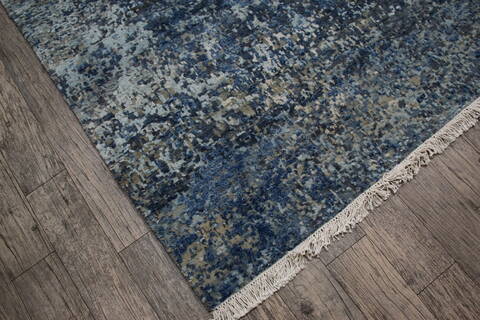 Jaipur Blue Hand Knotted 90 X 120 Area Rug 905-146753 Image 4