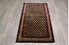 Kashmir Black Hand Knotted 211 X 50 Area Rug 905-146756 Thumb 1