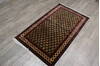 Kashmir Black Hand Knotted 211 X 50 Area Rug 905-146756 Thumb 3