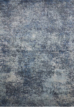 Indian Jaipur Blue Rectangle 10x14 ft Wool and Raised Silk Carpet 146766