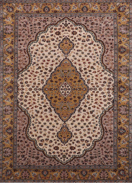 Mahi Beige Hand Knotted 51 X 71 Area Rug 905-146772 Image 0
