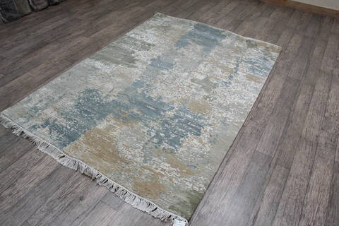 Jaipur Blue Hand Knotted 50 X 71 Area Rug 905-146773 Image 3
