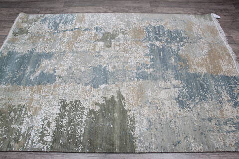 Jaipur Blue Hand Knotted 50 X 71 Area Rug 905-146773 Image 4