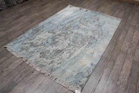 Jaipur Blue Hand Knotted 51 X 71 Area Rug 905-146776 Image 3