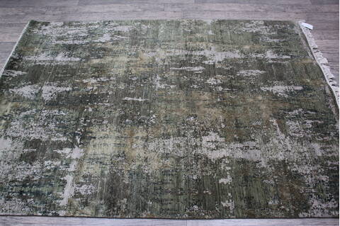 Jaipur Green Hand Knotted 51 X 72 Area Rug 905-146777 Image 4