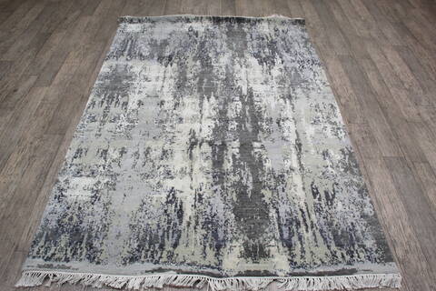 Jaipur Grey Hand Knotted 411 X 72 Area Rug 905-146778 Image 1