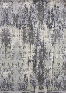 Jaipur Grey Hand Knotted 4'11" X 7'2"  Area Rug 905-146778