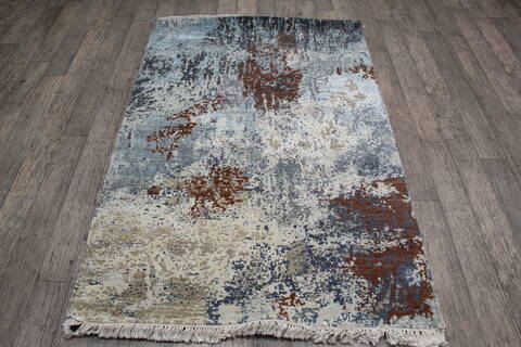Jaipur Blue Hand Knotted 40 X 511 Area Rug 905-146789 Image 1