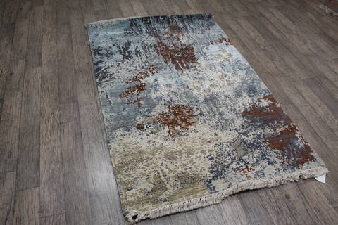 Jaipur Blue Hand Knotted 40 X 511 Area Rug 905-146789 Image 2