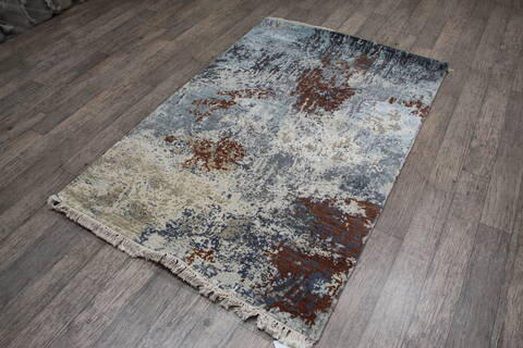 Jaipur Blue Hand Knotted 40 X 511 Area Rug 905-146789 Image 3