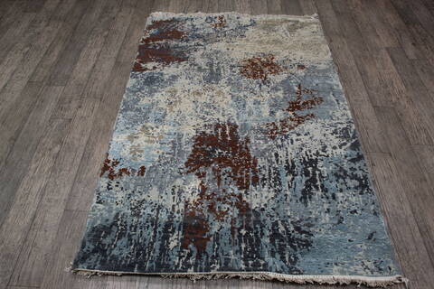 Jaipur Blue Hand Knotted 40 X 511 Area Rug 905-146789 Image 6