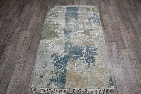 Jaipur Blue Hand Knotted 30 X 50 Area Rug 905-146793 Image 1