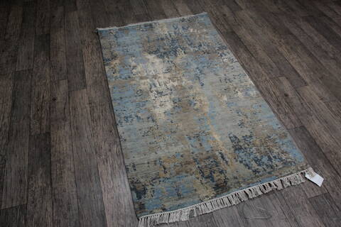 Jaipur Blue Hand Knotted 31 X 51 Area Rug 905-146799 Image 2