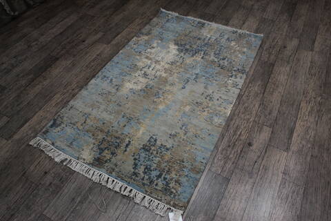 Jaipur Blue Hand Knotted 31 X 51 Area Rug 905-146799 Image 3