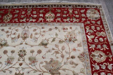 Jaipur White Hand Knotted 93 X 120 Area Rug 905-146806 Image 6