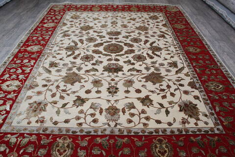 Jaipur White Hand Knotted 93 X 120 Area Rug 905-146806 Image 7