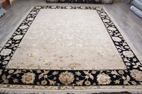 Jaipur Beige Hand Knotted 90 X 121 Area Rug 905-146810 Image 1