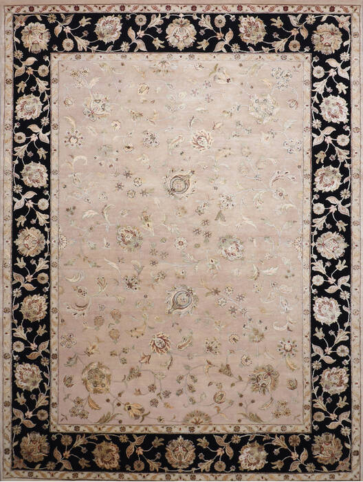Jaipur Beige Hand Knotted 90 X 121 Area Rug 905-146810 Image 0