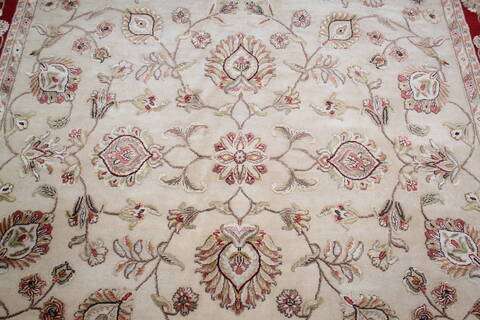 Jaipur White Hand Knotted 810 X 1111 Area Rug 905-146813 Image 4