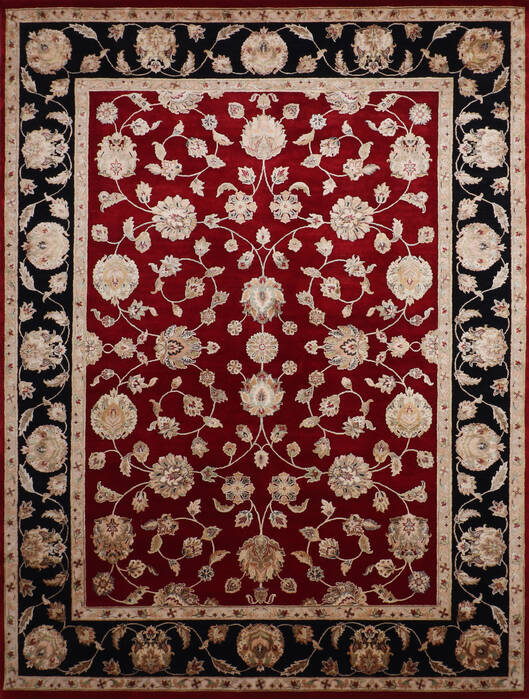 Jaipur Black Hand Knotted 90 X 121 Area Rug 905-146815 Image 0