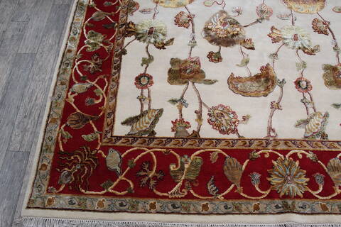 Jaipur White Hand Knotted 710 X 910 Area Rug 905-146818 Image 2