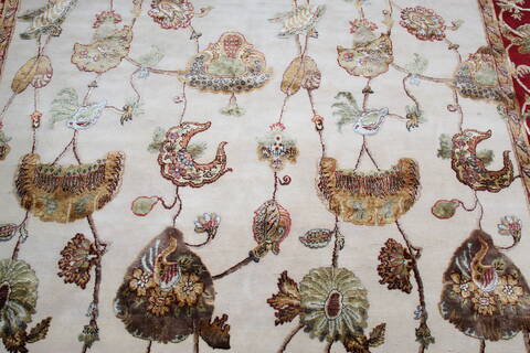 Jaipur White Hand Knotted 710 X 910 Area Rug 905-146818 Image 4