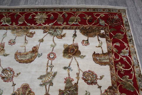 Jaipur White Hand Knotted 710 X 910 Area Rug 905-146818 Image 6