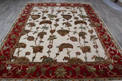 Jaipur White Hand Knotted 710 X 910 Area Rug 905-146818 Image 7