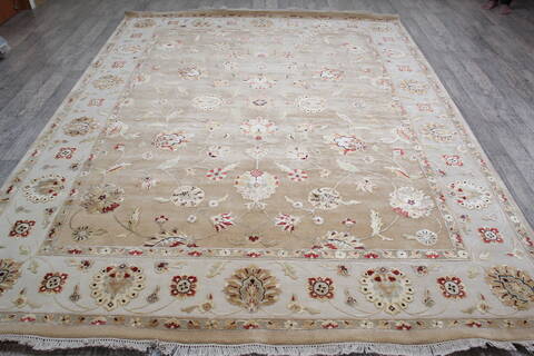 Jaipur Beige Hand Knotted 80 X 103 Area Rug 905-146820 Image 1