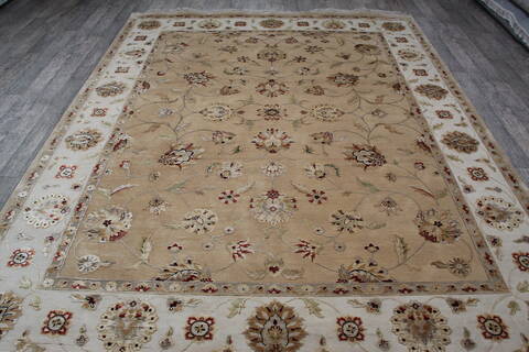 Jaipur Beige Hand Knotted 80 X 103 Area Rug 905-146820 Image 7
