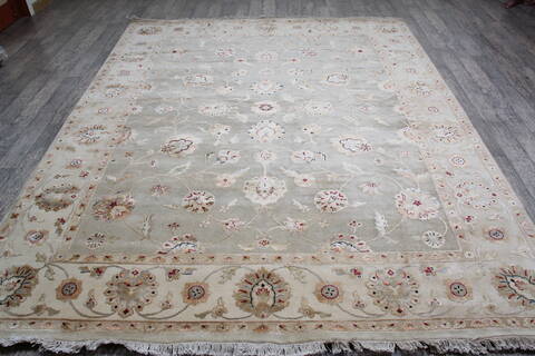 Jaipur Green Hand Knotted 710 X 910 Area Rug 905-146821 Image 1