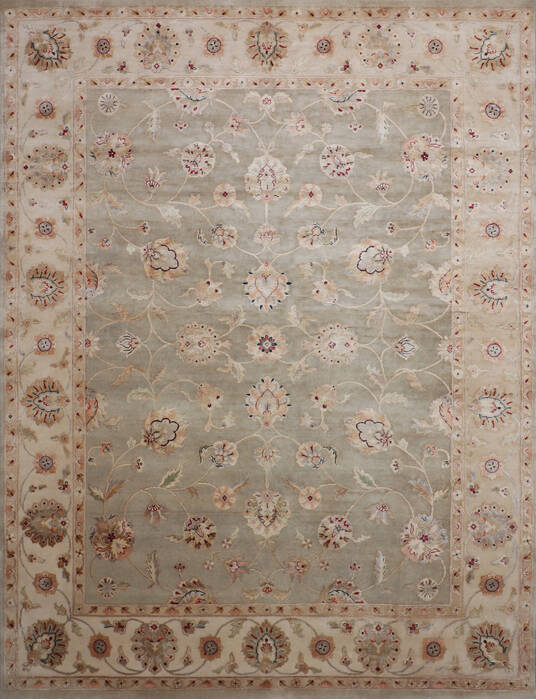 Jaipur Green Hand Knotted 710 X 910 Area Rug 905-146821 Image 0